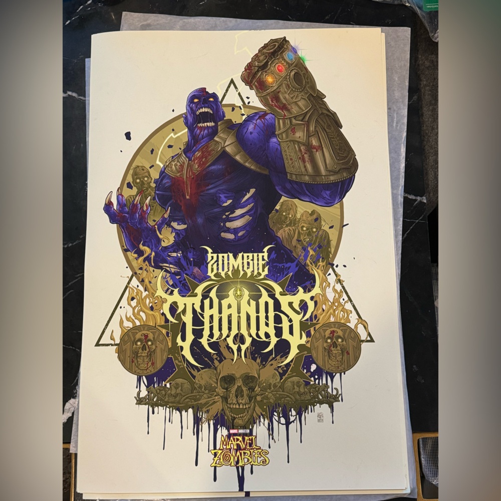 Marvel Zombies Thanos Print Poster